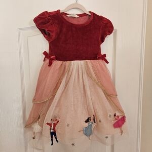 Mini Boden Velvet Nutcracker Christmas Dress 3-4